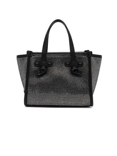 Shopping Bag Fabric And Crystal Rhinestones - Gianni Chiarini - Modalova