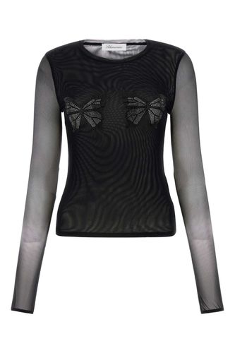 Black Tulle Top Blumarine - Blumarine - Modalova