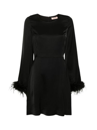 TwinSet Dress With Feathers - TwinSet - Modalova