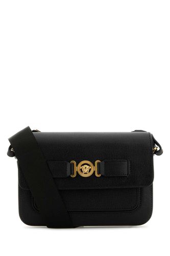 Black Leather Medusa Biggie Crossbody Bag - Versace - Modalova