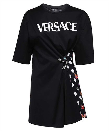 Dua Lipa X Logo Print T-shirt - Versace - Modalova