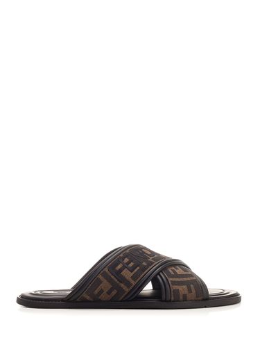 Fendi ff Flat Sandal - Fendi - Modalova