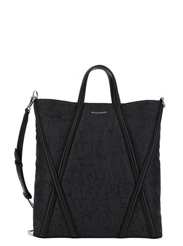 The Harness Tote Bag With Logo Detail In Nylon Man - Alexander McQueen - Modalova