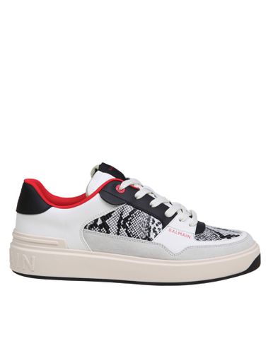 B-court Flip Sneakers In Python Effect Leather - Balmain - Modalova