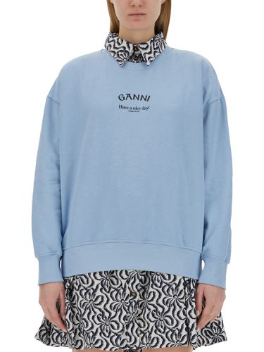 Ganni Sweatshirt With Logo - Ganni - Modalova