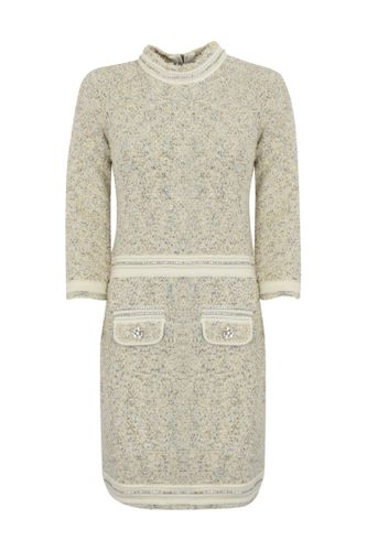 Boucle Dress With Rhinestones - Blugirl - Modalova