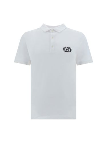 White Cotton Polo Shirt - Valentino Garavani - Modalova