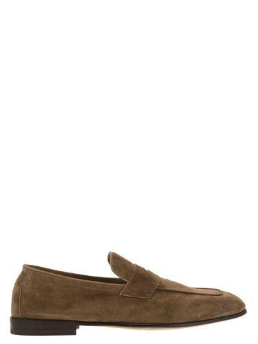 Penny Loafers Unlined In Suede - Brunello Cucinelli - Modalova