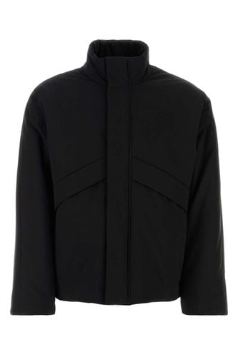 Black Polyester Padded Jacket - Ferragamo - Modalova