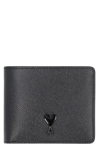 Leather Wallet - Ami Alexandre Mattiussi - Modalova