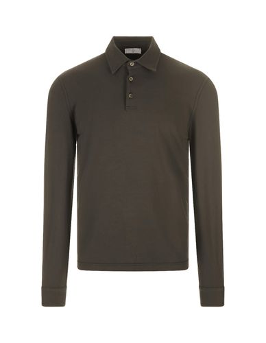 Military Long Sleeve Polo Shirt - Fedeli - Modalova