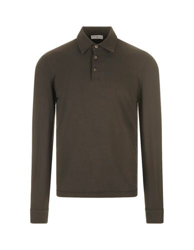 Military Long Sleeve Polo Shirt - Fedeli - Modalova