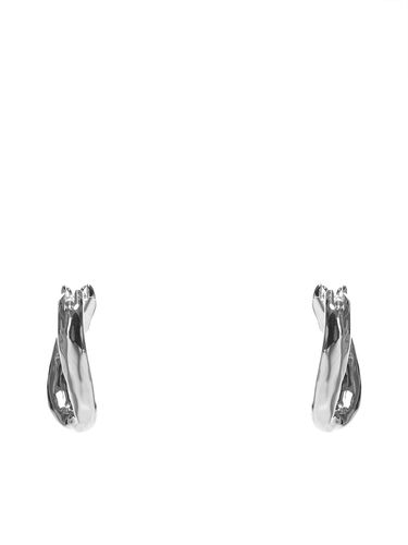 Jil Sander Hammered Hoop Earrings - Jil Sander - Modalova