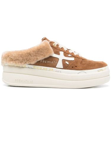 Premiata Beige Suede Micol Sneakers - Premiata - Modalova