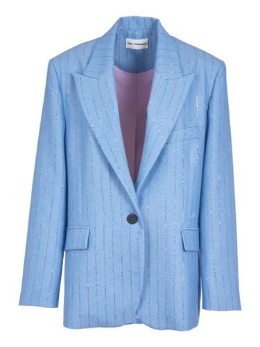 Stripe Patterned Single-button Blazer - Des Phemmes - Modalova