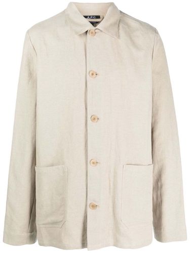 A. P.C. Long Sleeved Buttoned Jacket - A.P.C. - Modalova