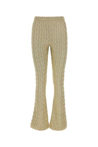 Gucci Gold Viscose Blend Pant - Gucci - Modalova