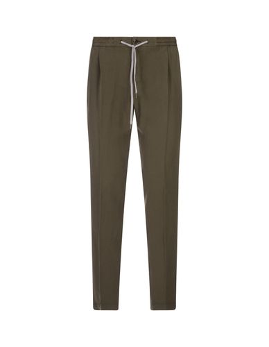 Military Linen Blend Soft Fit Trousers - PT Torino - Modalova