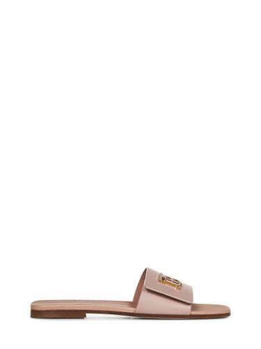 Powder Leather Slippers - Burberry - Modalova