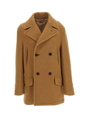 Double-breasted Long-sleeved Coat - Marni - Modalova