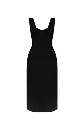 Dg Logo Plaque Sleeveless Knitted Dress - Dolce & Gabbana - Modalova