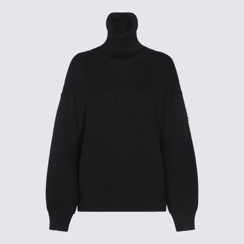 Moncler Black Wool Knitwear - Moncler - Modalova