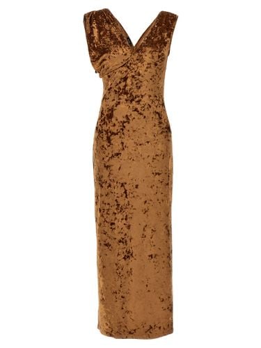 Atlein crushed Velvet Long Dress - Atlein - Modalova