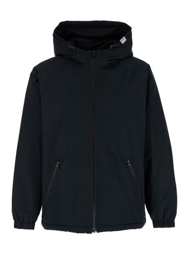 A. P.C. youri Blue Hooded Jacket With Logo Patch In Tech Fabric Man - A.P.C. - Modalova