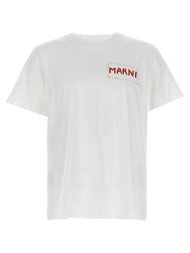 Marni Logo Patch T-shirt - Marni - Modalova