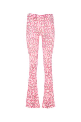 Versace Printed Velvet Pant - Versace - Modalova