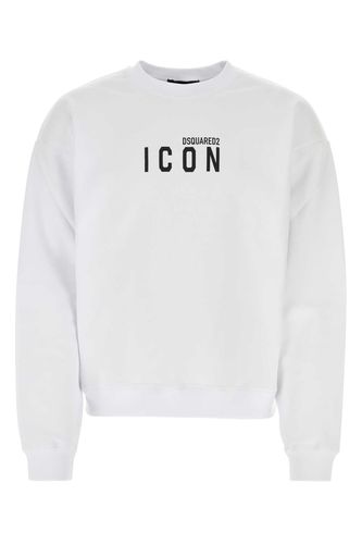 Cotton Crew-neck Sweatshirt With Logo - Dsquared2 - Modalova