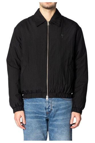 Paris Ami De Coeur Zip-up Bomber Jacket - Ami Alexandre Mattiussi - Modalova