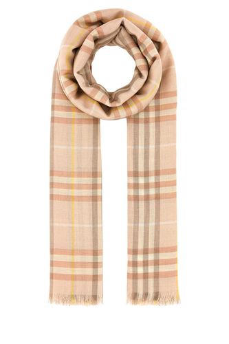 Embroidered Cashmere Blend Scarf - Burberry - Modalova