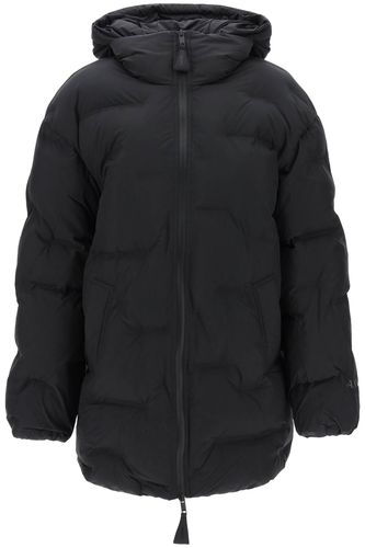 Midi Puffer Jacket With Detachable Hood - Ganni - Modalova