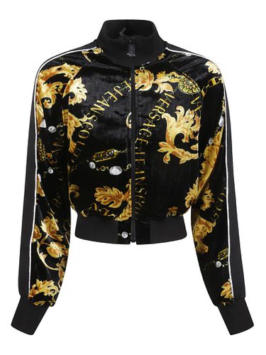 Velvet Print Chain Couture Jacket - Versace Jeans Couture - Modalova