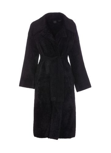 Pinko Uvaggio Belted Fur Coat - Pinko - Modalova