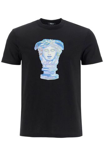 Medusa Gallery Embroidered T-shirt - Versace - Modalova