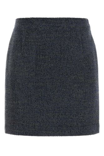 Embroidered Tweed Mini Skirt - Alessandra Rich - Modalova