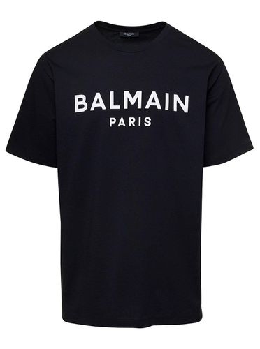 Logo Printed Crewneck T-shirt - Balmain - Modalova