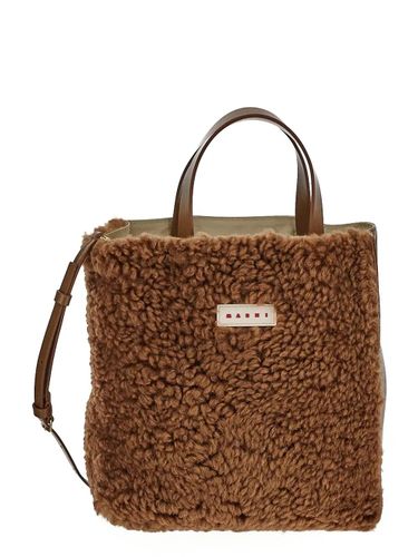 Marni Fur Medium Tote Bag - Marni - Modalova