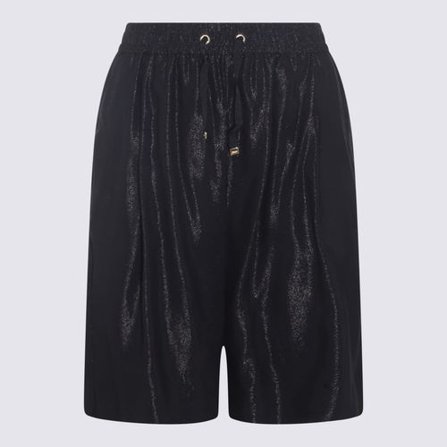 Herno Black Viscose Shorts - Herno - Modalova