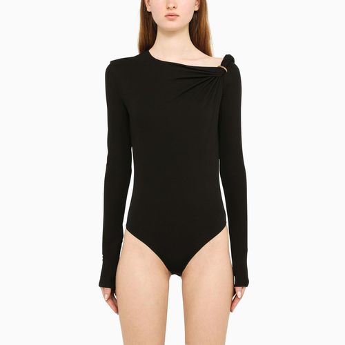 Versace Black Viscose Bodysuit - Versace - Modalova