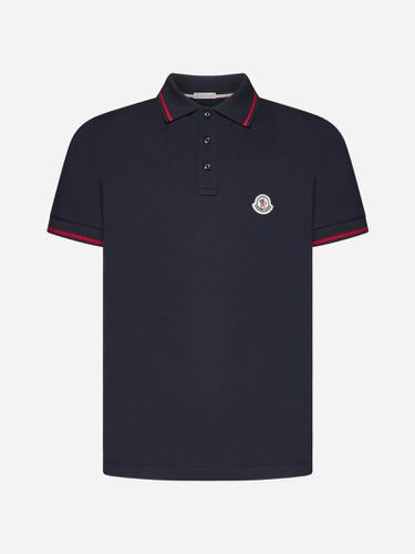 Moncler Logo Cotton Polo Shirt - Moncler - Modalova