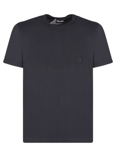 Giorgio Armani Black Logo T-shirt - Giorgio Armani - Modalova