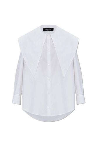 Decorative Collar Long Sleeved Shirt - Fabiana Filippi - Modalova