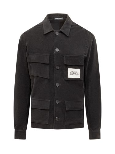 Sporty Stretch Fustian Shirt - Dolce & Gabbana - Modalova