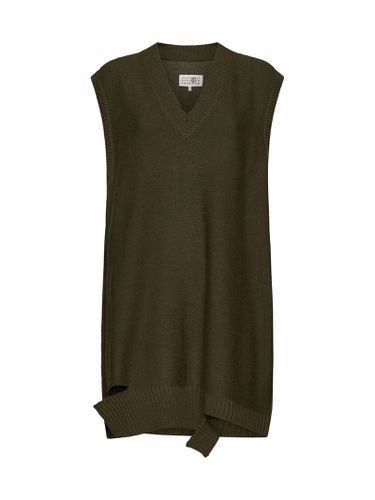 Wool-blend Knit Mini Dress - MM6 Maison Margiela - Modalova