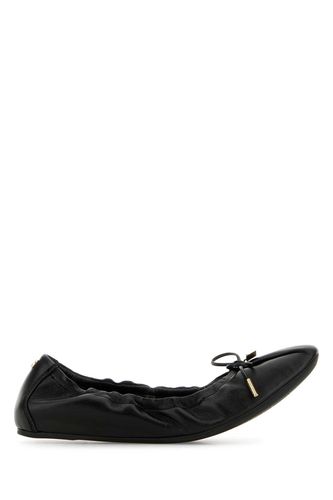 Black Leather Joelle Ballerinas - Ferragamo - Modalova