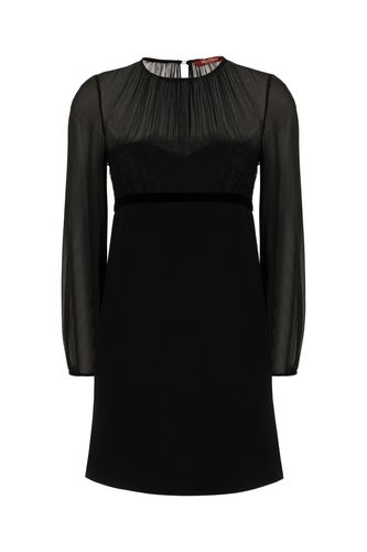 Black Silk And Acetate Blend Dress - Max Mara Studio - Modalova