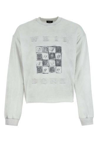 WE11 DONE Chalk Cotton Sweatshirt - WE11 DONE - Modalova